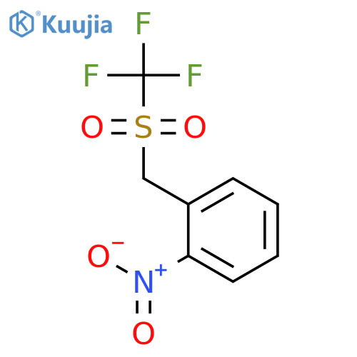 Benzene, 1-nitro-2-[[(trifluoromethyl)sulfonyl]methyl]- structure