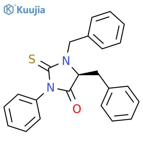 4-Imidazolidinone, 3-phenyl-1,5-bis(phenylmethyl)-2-thioxo-, (S)- structure