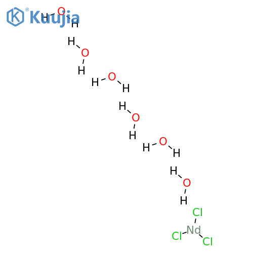 Neodymium(III) chloride hydrate structure