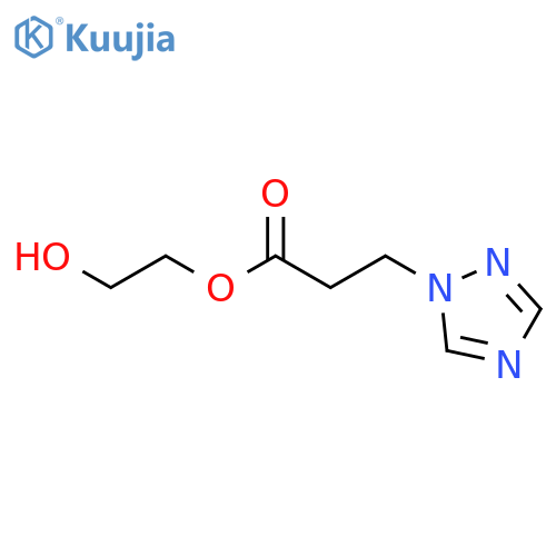 1H-1,2,4-Triazole-1-propanoic acid, 2-hydroxyethyl ester structure