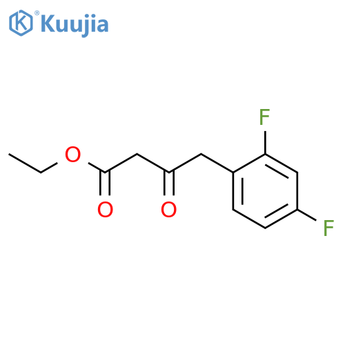 4-(2,4-DIFLUORO-PHENYL)-3-OXO-BUTYRIC ACID ETHYL ESTER structure