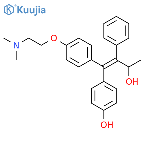 4-[(1E)-1-{4-[2-(dimethylamino)ethoxy]phenyl}-3-hydroxy-2-phenylbut-1-en-1-yl]phenol structure