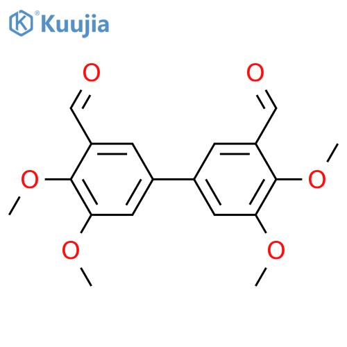 [1,1'-Biphenyl]-3,3'-dicarboxaldehyde, 4,4',5,5'-tetramethoxy- structure