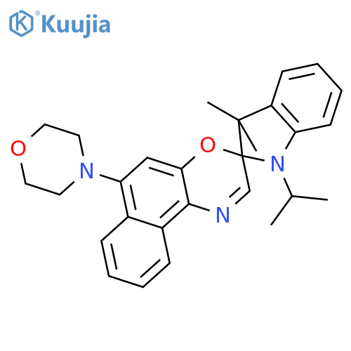 Spiro[2H-indole-2,3'-[3H]naphth[2,1-b][1,4]oxazine], 1,3-dihydro-3,3-dimethyl-1-(1-methylethyl)-6'-(4-morpholinyl)- structure