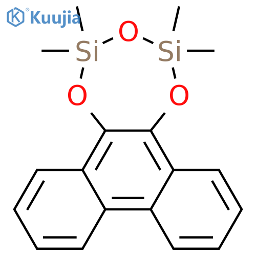 Phenanthro[9,10-f]-1,3,5,2,4-trioxadisilepin, 2,2,4,4-tetramethyl- structure