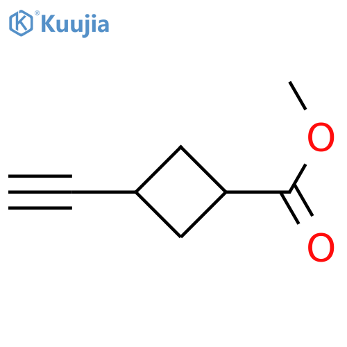 methyl 3-ethynylcyclobutane-1-carboxylate structure