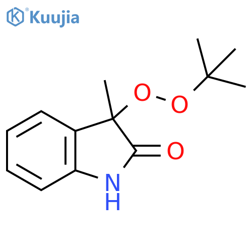 2H-Indol-2-one, 3-[(1,1-dimethylethyl)dioxy]-1,3-dihydro-3-methyl- structure