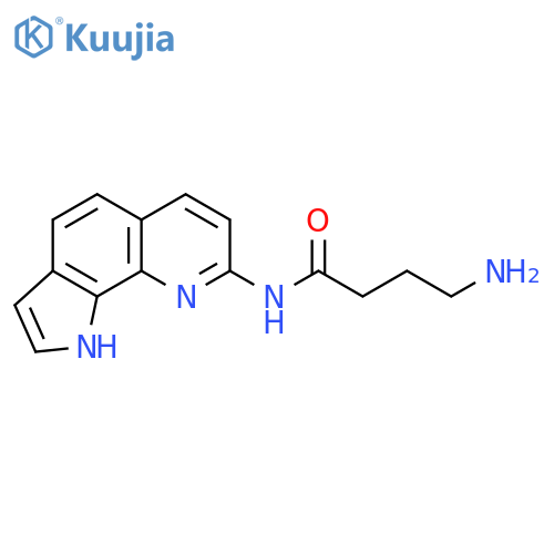 Butanamide, 4-amino-N-1H-pyrrolo[3,2-h]quinolin-8-yl- structure