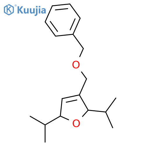 Furan, 2,5-dihydro-2,5-bis(1-methylethyl)-3-[(phenylmethoxy)methyl]- structure