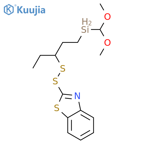 Benzothiazole, 2-[[3-(dimethoxymethylsilyl)-1-ethylpropyl]dithio]- structure