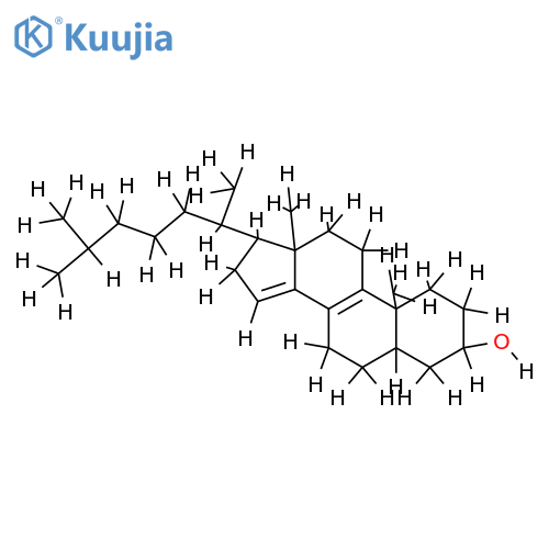 (3b,5a)-Cholesta-8,14-dien-3-ol structure