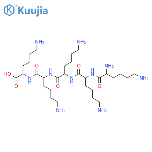 L-Lysyl-L-lysyl-L-lysyl-L-lysyl-L-lysine structure