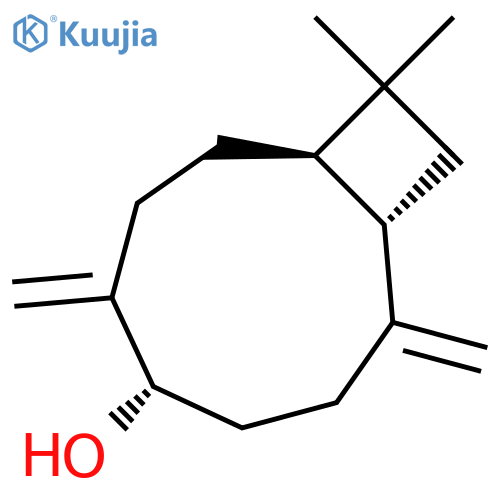 Bicyclo[7.2.0]undecan-5-ol, 10,10-dimethyl-2,6-bis(methylene)-,(1S,5S,9R)- structure