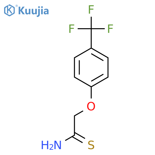 2-[4-(Trifluoromethyl)phenoxy]ethanethioamide structure