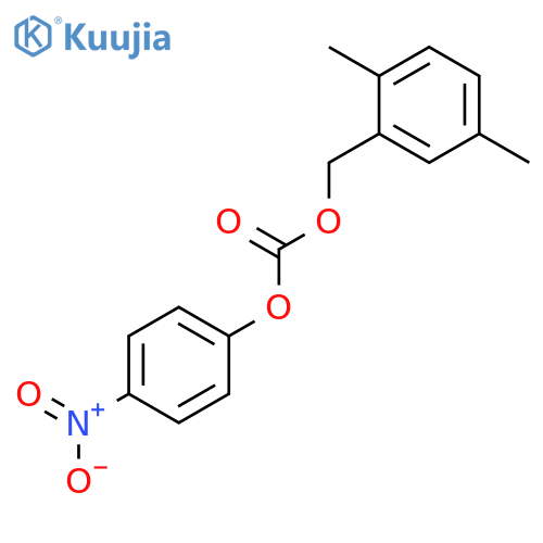 Carbonic acid, (2,5-dimethylphenyl)methyl 4-nitrophenyl ester structure