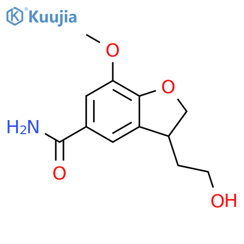 5-Benzofurancarboxamide, 2,3-dihydro-3-(2-hydroxyethyl)-7-methoxy- structure