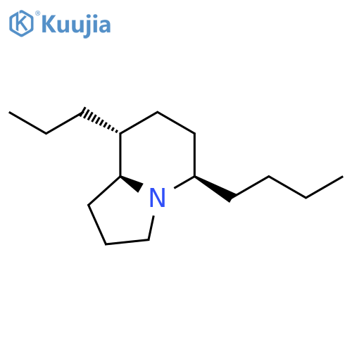 Indolizine, 5-butyloctahydro-8-propyl-, (5R,8R,8aS)-rel- structure