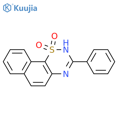 2H-Naphtho[2,1-e]-1,2,4-thiadiazine, 3-phenyl-, 1,1-dioxide structure