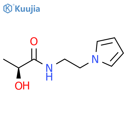 Propanamide, 2-hydroxy-N-[2-(1H-pyrrol-1-yl)ethyl]-, (2S)- structure