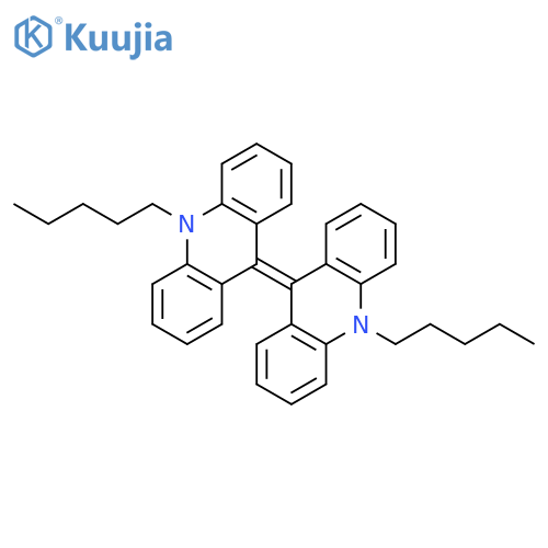 Acridine, 9,10-dihydro-10-pentyl-9-(10-pentyl-9(10H)-acridinylidene)- structure
