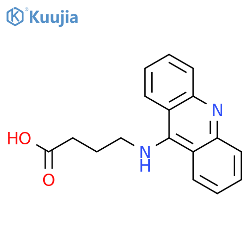 Butanoic acid, 4-(9-acridinylamino)- structure