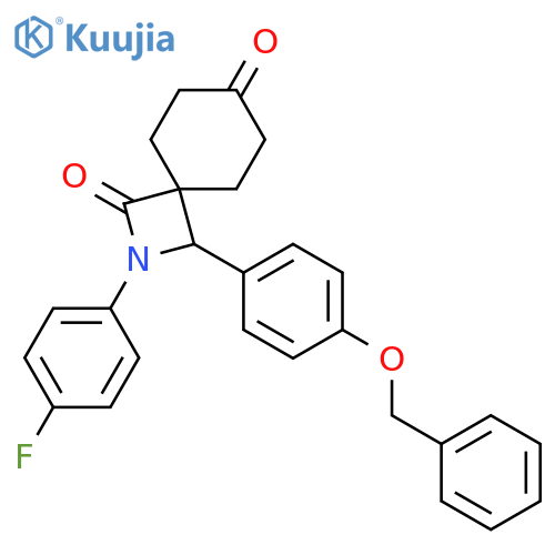 (3R)-2-(4-Fluorophenyl)-3-4-(phenylmethoxy)phenyl-2-azaspiro3.5nonane-1,7-dione structure