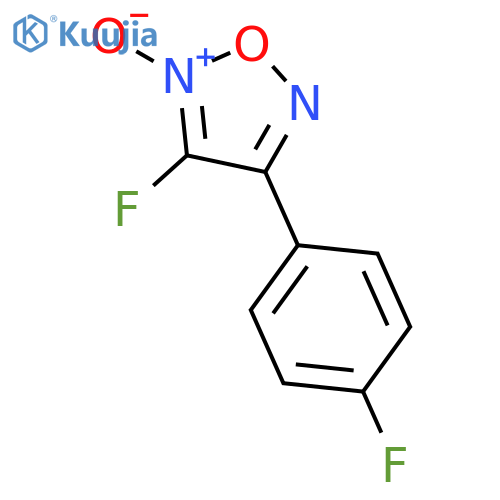 1,2,5-Oxadiazole, 3-fluoro-4-(4-fluorophenyl)-, 2-oxide structure