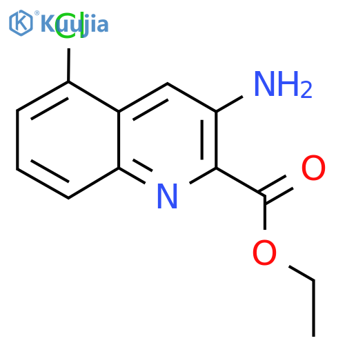 Ethyl 3-amino-5-chloroquinoline-2-carboxylate structure