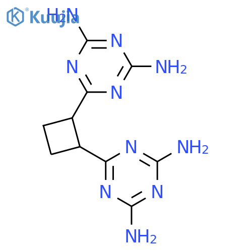 6-(2R)-2-(4,6-Diamino-1,3,5-triazin-2-yl)cyclobutyl-1,3,5-triazine-2,4-diamine structure