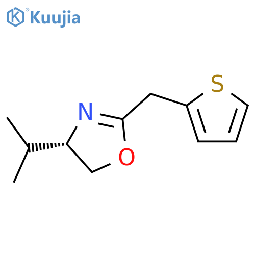 OXAZOLE, 4,5-DIHYDRO-4-(1-METHYLETHYL)-2-(2-THIENYLMETHYL)-, (S)- structure