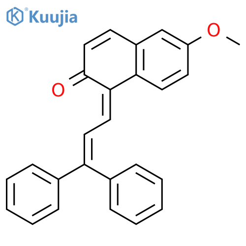 2(1H)-Naphthalenone, 1-(3,3-diphenyl-2-propenylidene)-6-methoxy- structure