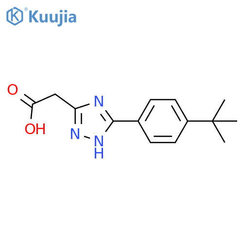 1H-1,2,4-Triazole-3-acetic acid, 5-[4-(1,1-dimethylethyl)phenyl]- structure