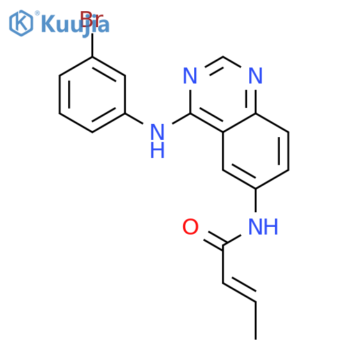 2-Butenamide, N-[4-[(3-bromophenyl)amino]-6-quinazolinyl]-, (2E)- structure