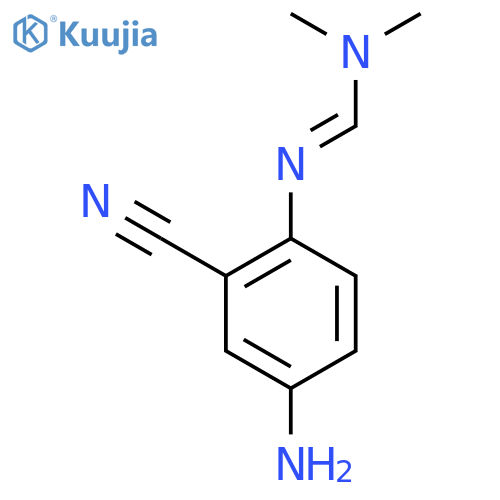 (E)-N'-(4-Amino-2-cyanophenyl)-N,N-dimethylformimidamide structure