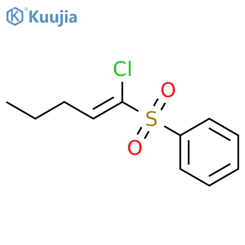 Benzene, [(1-chloro-1-pentenyl)sulfonyl]- structure