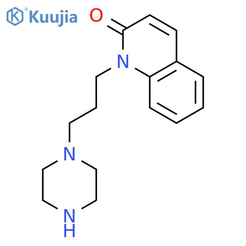 2(1H)-Quinolinone, 1-[3-(1-piperazinyl)propyl]- structure
