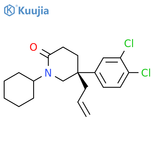 2-Piperidinone, 1-cyclohexyl-5-(3,4-dichlorophenyl)-5-(2-propenyl)-, (S)- structure
