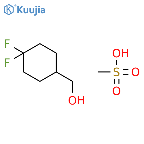 Cyclohexanemethanol, 4,4-difluoro-, methanesulfonate structure