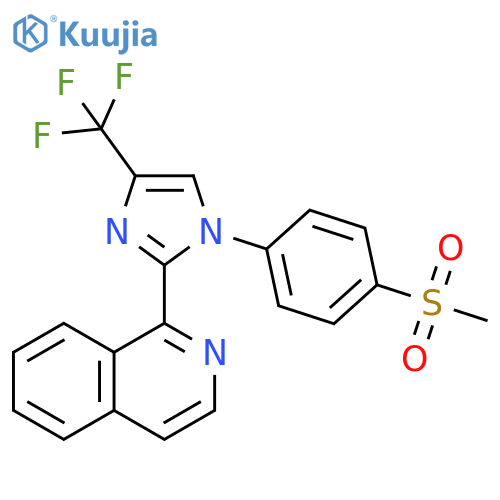 Isoquinoline,1-[1-[4-(methylsulfonyl)phenyl]-4-(trifluoromethyl)-1H-imidazol-2-yl]- structure