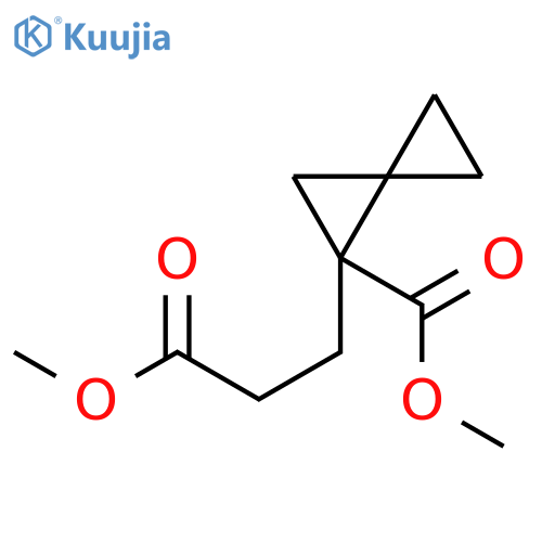 Spiro[2.2]pentanepropanoic acid, 1-(methoxycarbonyl)-, methyl ester structure