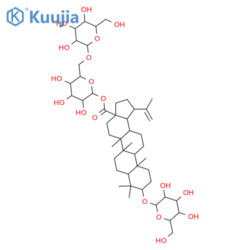 Lup-20(29)-en-28-oic acid, 3-(β-D-glucopyranosyloxy)-, 6-O-β-D-glucopyranosyl-β-D-glucopyranosyl ester, (3β)- structure