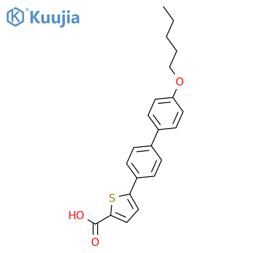 2-Thiophenecarboxylic acid, 5-[4'-(pentyloxy)[1,1'-biphenyl]-4-yl]- structure