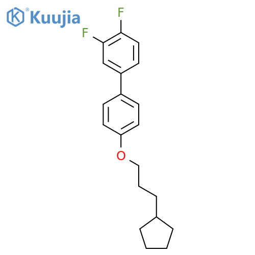 1,1'-Biphenyl, 4'-(3-cyclopentylpropoxy)-3,4-difluoro- structure