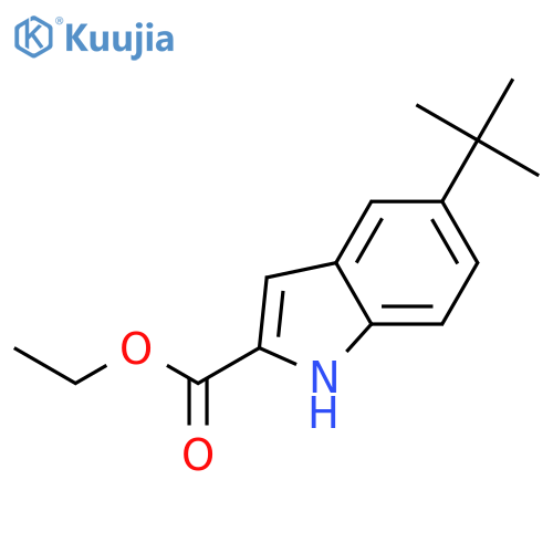 ethyl 5-tert-butyl-1H-indole-2-carboxylate structure