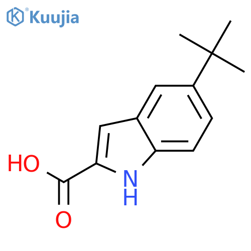 5-tert-Butyl-1H-indole-2-carboxylic Acid structure