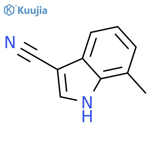 1H-Indole-3-carbonitrile,7-methyl- structure