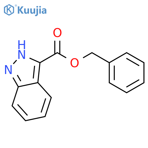1H-Indazole-3-carboxylic Acid Phenylmethyl Ester structure