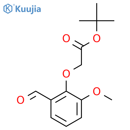 Tert-butyl 2-(2-formyl-6-methoxyphenoxy)acetate structure