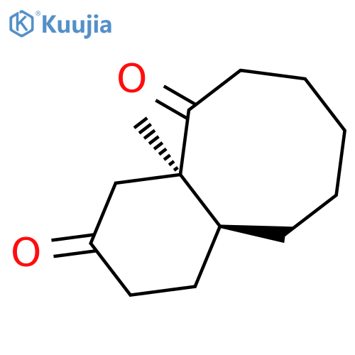 2,10-Benzocyclooctenedione, decahydro-10a-methyl-, (4aS-cis)- structure