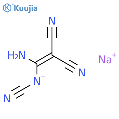 1-Amino-1-cyanamido-2,2-dicyanoethylene Sodium Salt structure